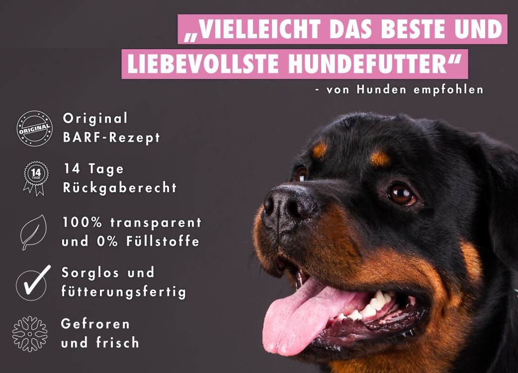 Rottweiler BARFen - Einfach und mit ganz viel Liebe!